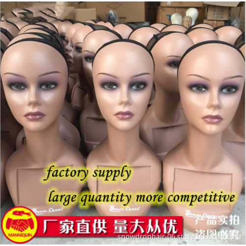 Factory wholesale female mannequin realistic head african american mannequin head with stand mannequin for jewellery display